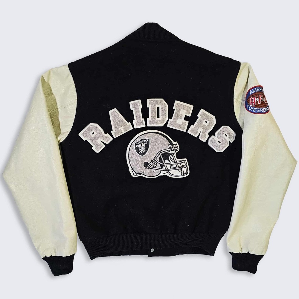 Los Angeles Raiders Vintage 80s Chalk Line Varsity Jacket
